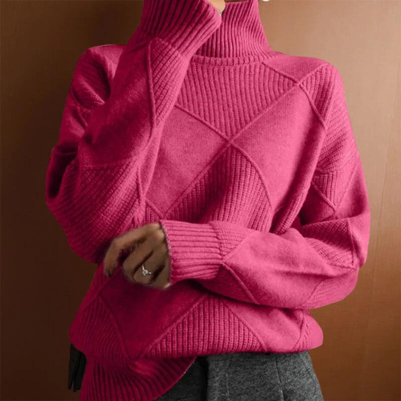 Street-Wave Heated Collar Pullover For Cold Weather Luxury Cozy Knit For Urban Commuters