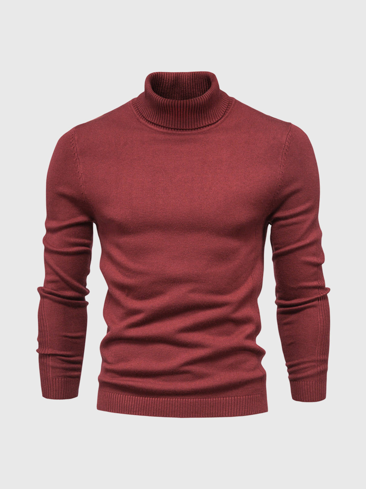 Turtleneck Sweater For Men Street Wave Machine Washable Cotton Soft Comfort Classic Fit