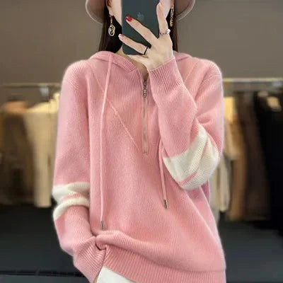Street-Wave Cashmere Sweater for Women Luxuriously Soft Elegant Fit Perfect for Spring