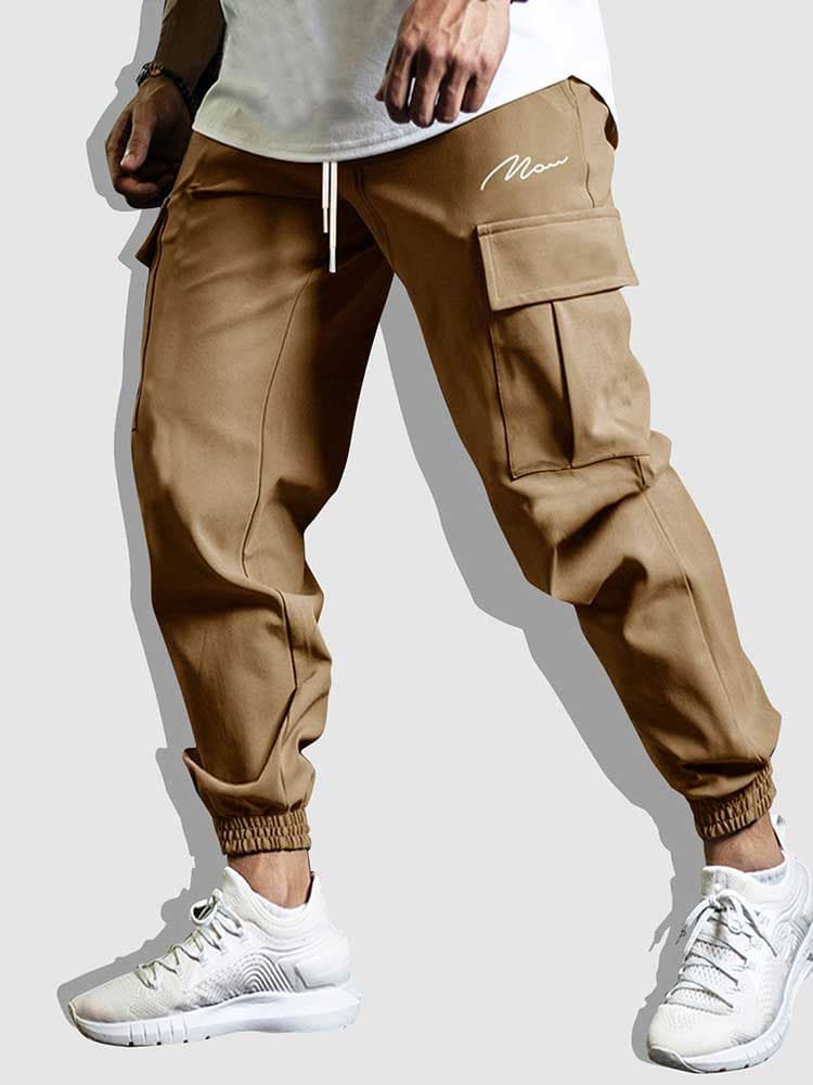Street Wave Modern Cargo Pants For Men With All Day Comfort Durable Fabric Adjustable Drawstring