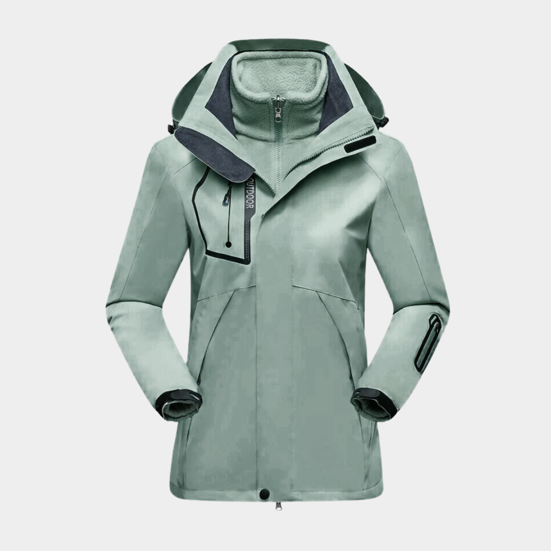Street-wave Women Windbreaker Outdoor Jacket Waterproof Windproof Breathable All-Weather Warm