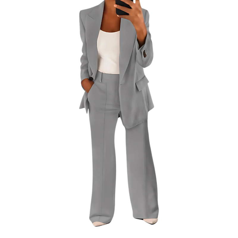 Street-wave Womens Double Breasted Blazer Elegant Fall Office Ready Timeless Chic