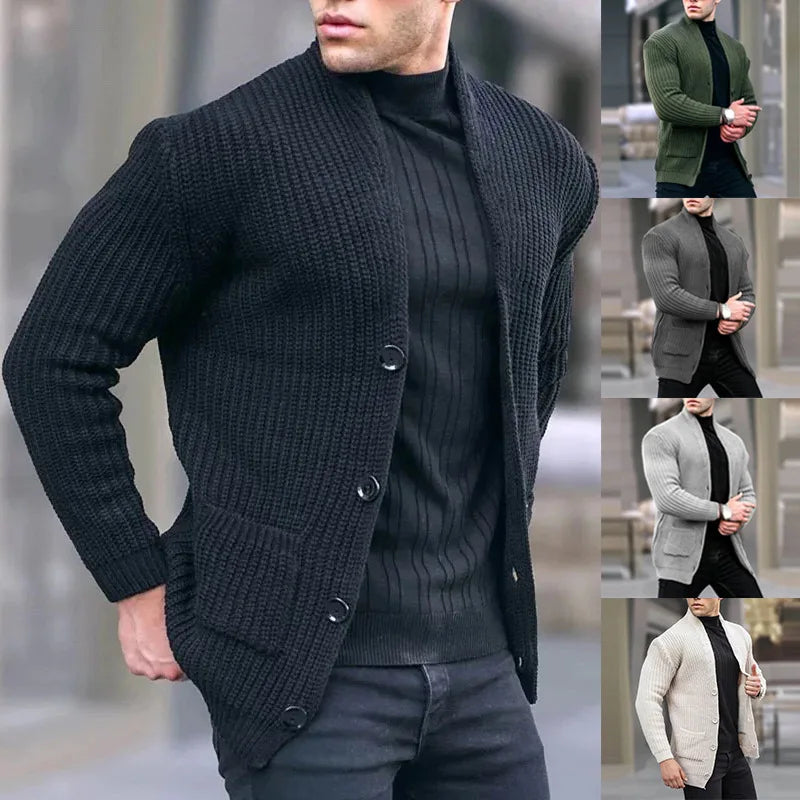 Streetwise Knit Vest By Street-wave For Style Conscious Men Urban Cardigan With Handy Pockets