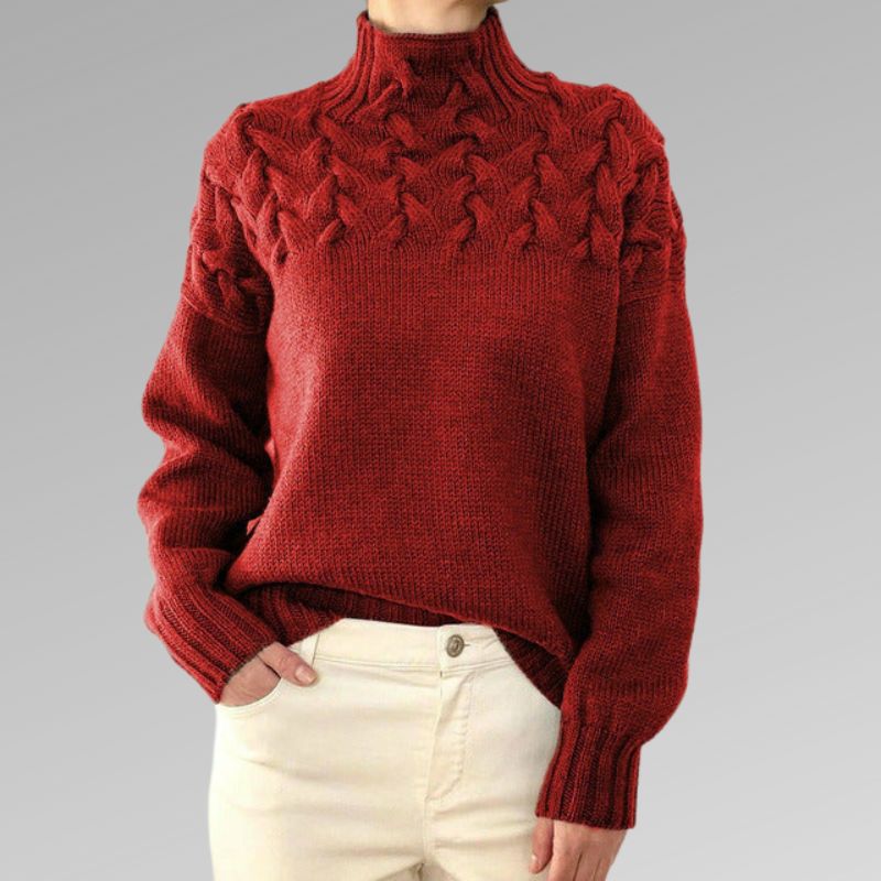 Street-wave Turtleneck Sweater Matilda For Women Ultra Warm Knit With Elegant Couture Style