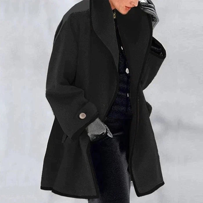 Street-Wave Wool Coat For Cold Winters Warm Cozy Insulated Elegant Womens Outerwear