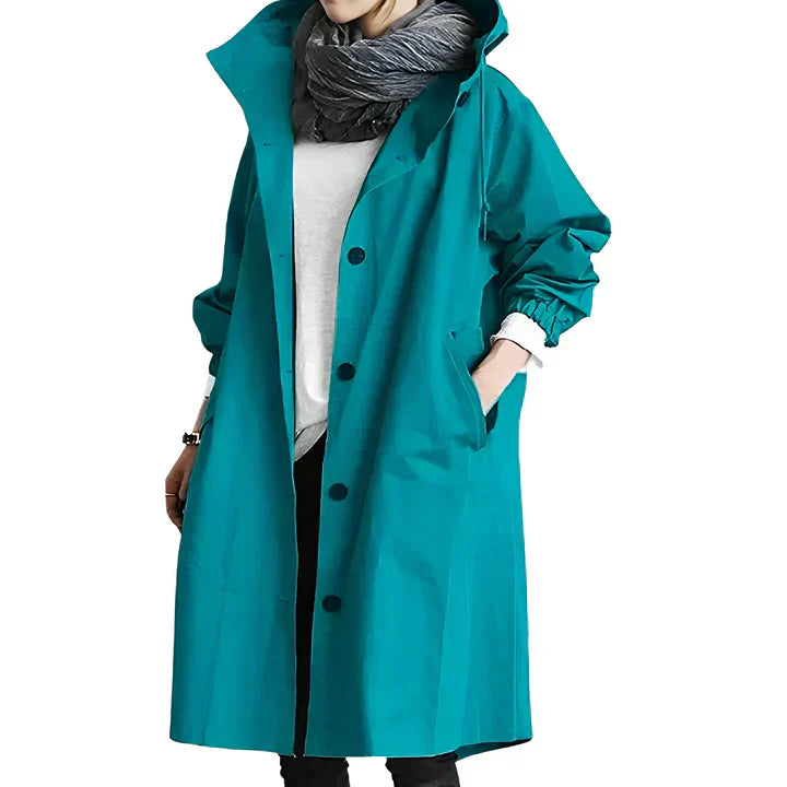 Streetwave Hooded Raincoat for Women Autumn Edition Waterproof Protection and Cozy Comfort