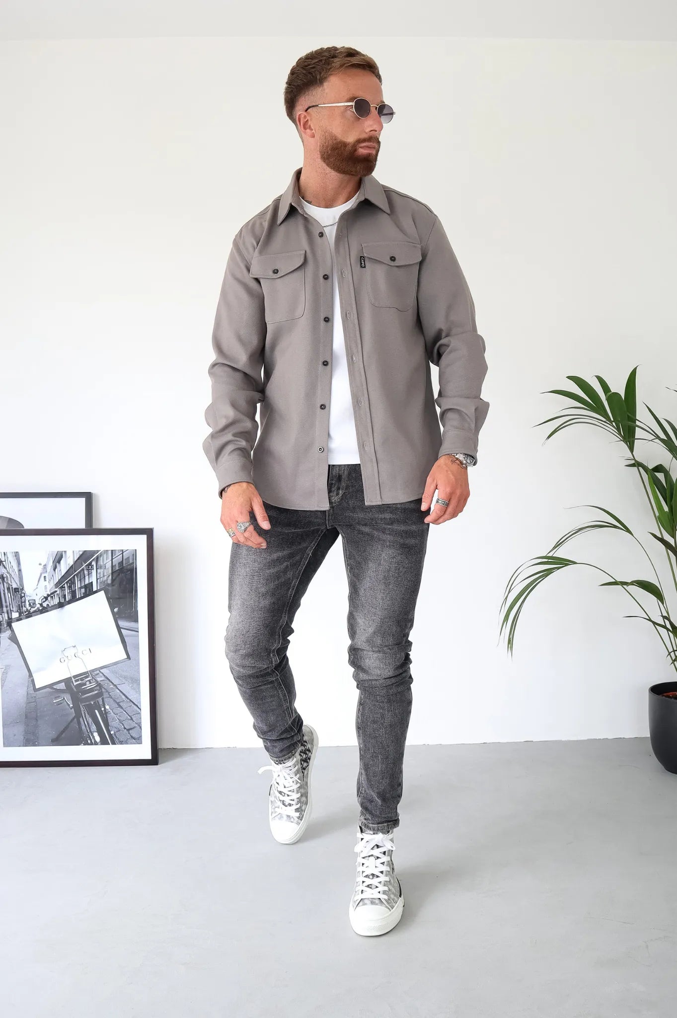 Street-Wave Button Down Shirt Jacket For Men Water-Resistant Comfort With Enhanced Mobility