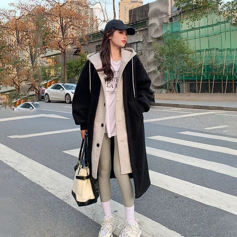 Streetwave Hooded Coat For Women Beige Warmth And Premium Luxury With Reinforced Design