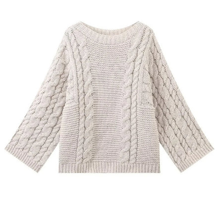Streetwave Oversized Chunky Knit Sweater With High Collar For Women Cozy Warmth Winter Wardrobe Essential