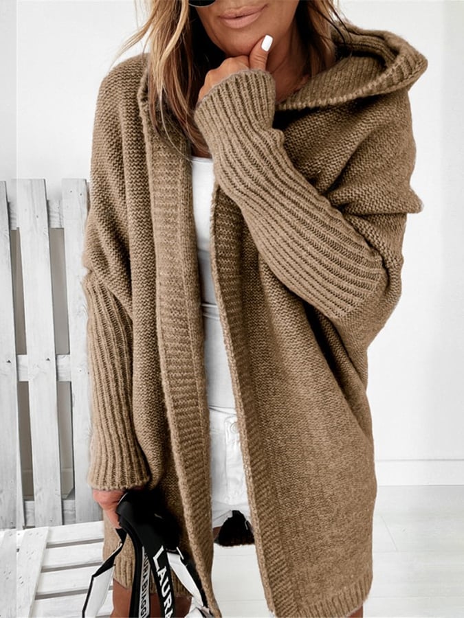 Streetwave Yellow Cardigan Coat for Women Oversized Knit Drape Cozy Warmth Premium Style