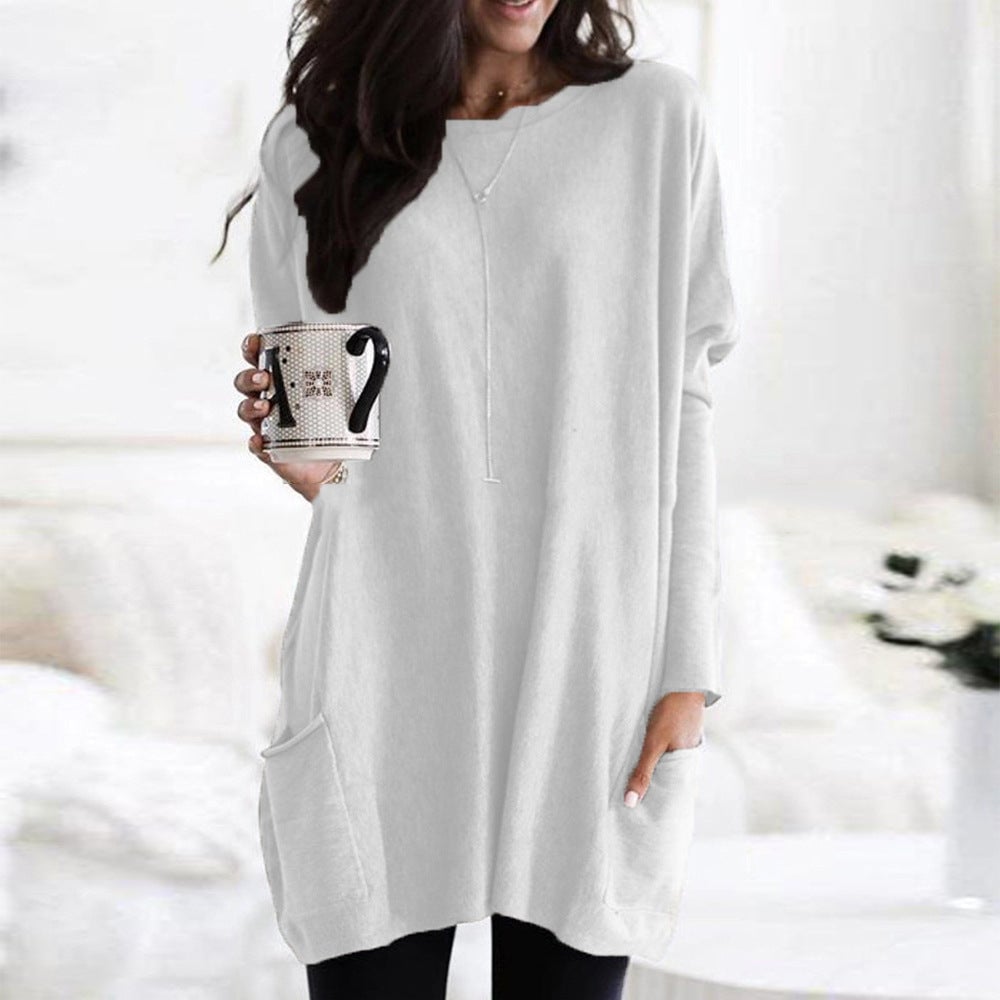 Street-wave Comfort Smitten Pullover For Women With Relaxed Oversized Fit Front Pockets Warmth