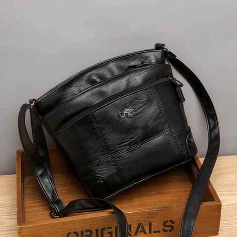 Street-Wave Carolyn Crossbody Bag Organized Vegan Leather For Women On The Go