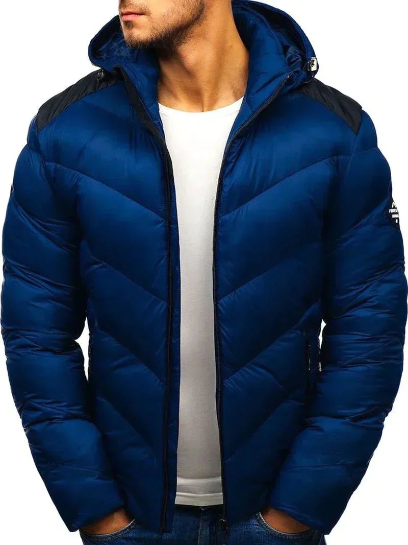 Street-Wave Men's Puffer Winter Jacket Trendy Warm Insulated Outerwear For Everyday City Wear