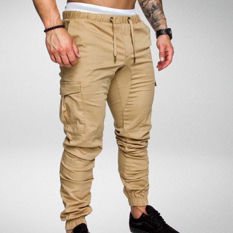Street-wave Urban Tactical Cargo Joggers for Men - Premium Comfort, Adjustable Waist, Cargo Pockets