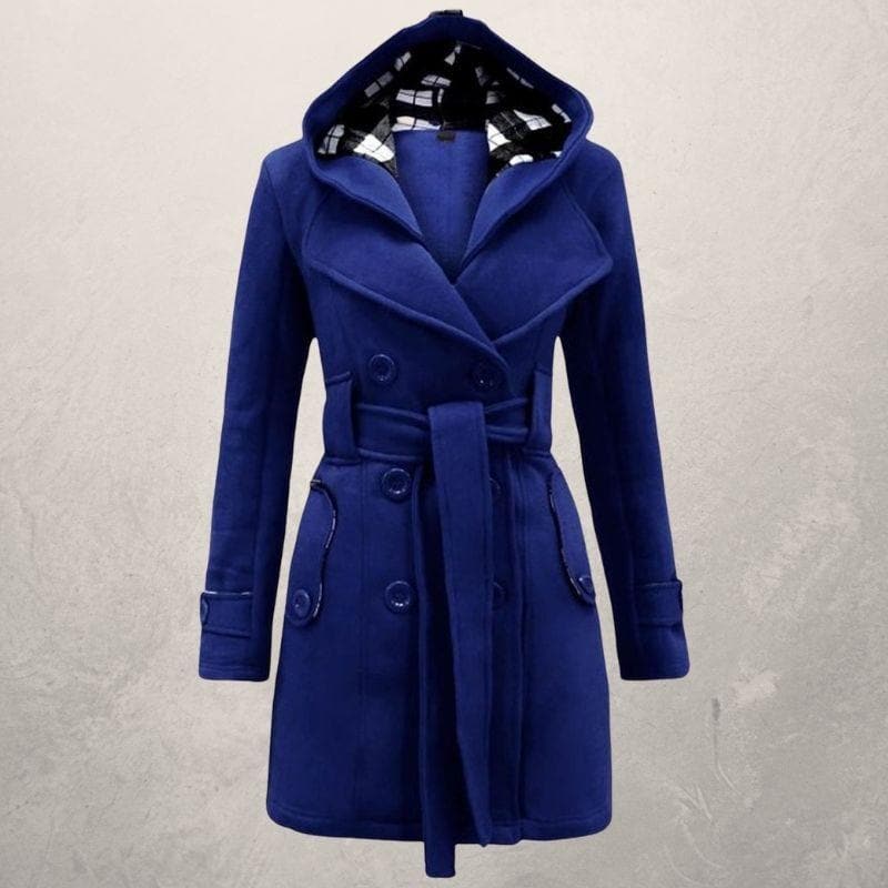 Street Wave Womens Warm Tailored Winter Coat With Belt For Cozy Chic Style For Cold Weather Comfort