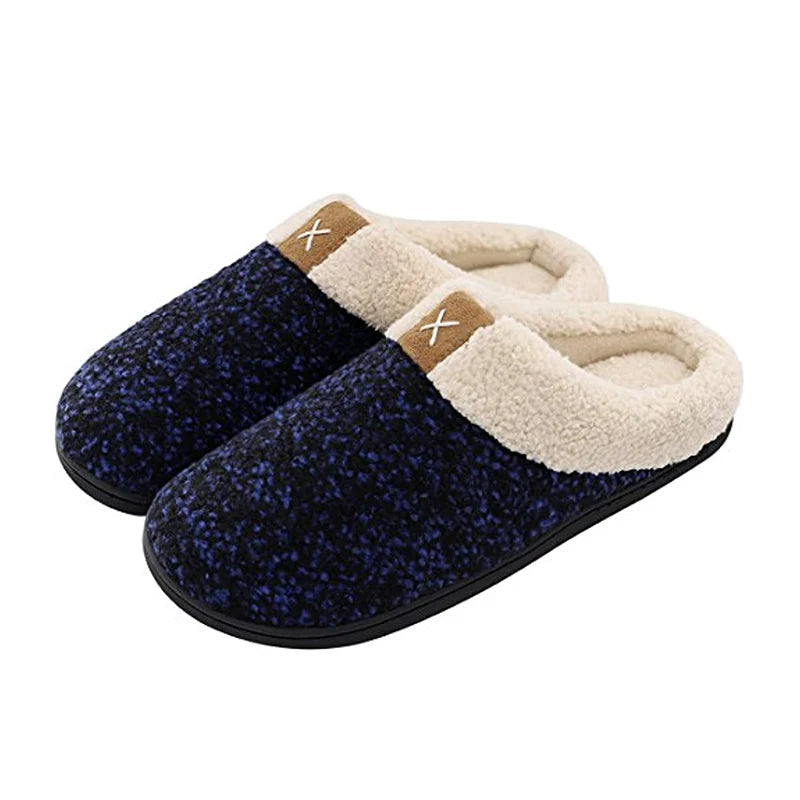 Street-wave Unisex Orthopedic Slippers For Men And Women Warm Memory Foam Cloud Steps Thick Cushioned Sole Anti Slip