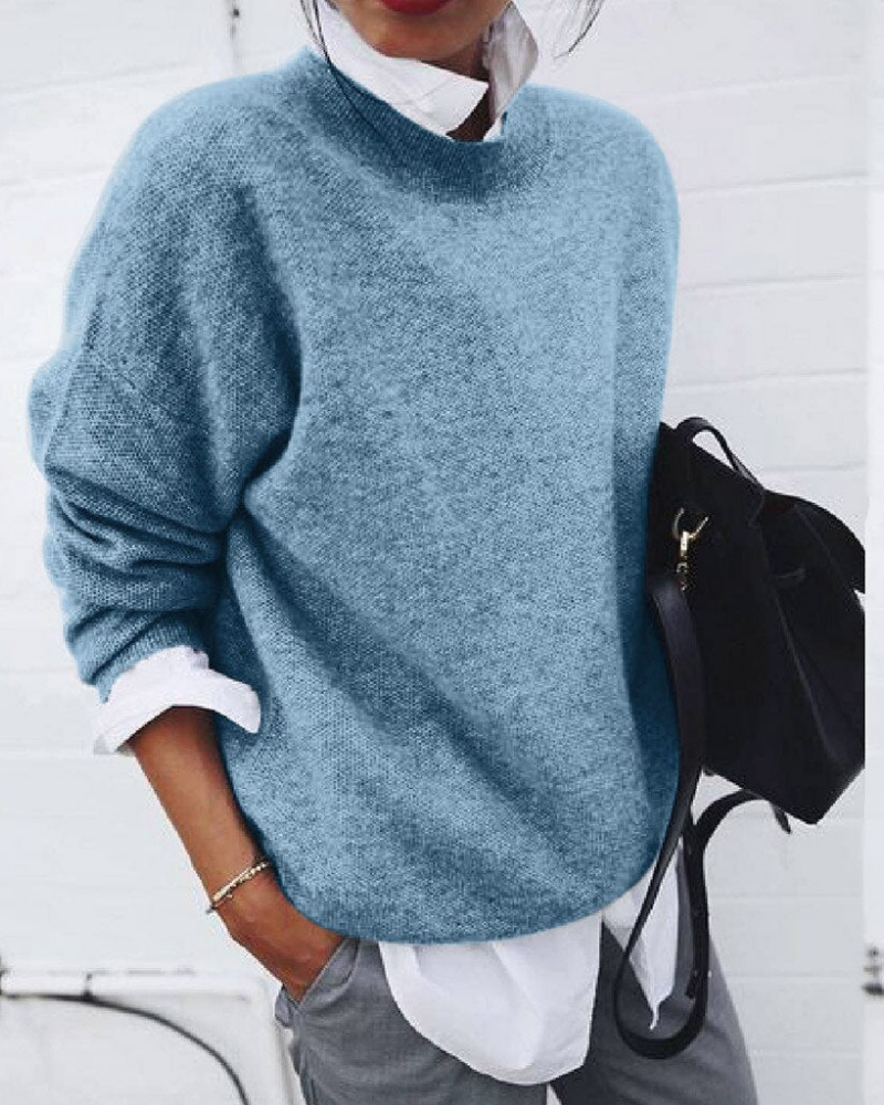 Street-Wave Soft And Comfy Pullover For Women Warm Cozy Knitwear Ideal Everyday Comfort
