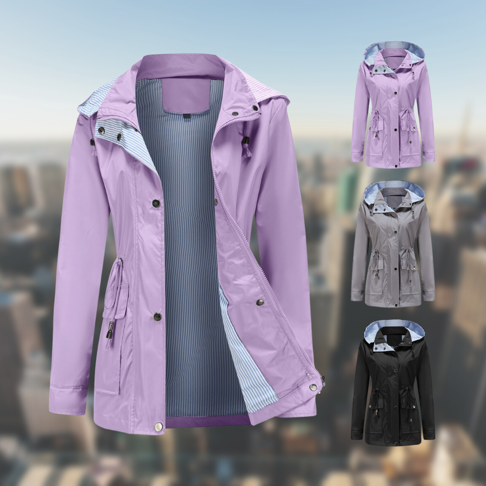 Street-wave Windproof Womens Hooded Jacket Lightweight Windbreaker For Urban Style Seekers