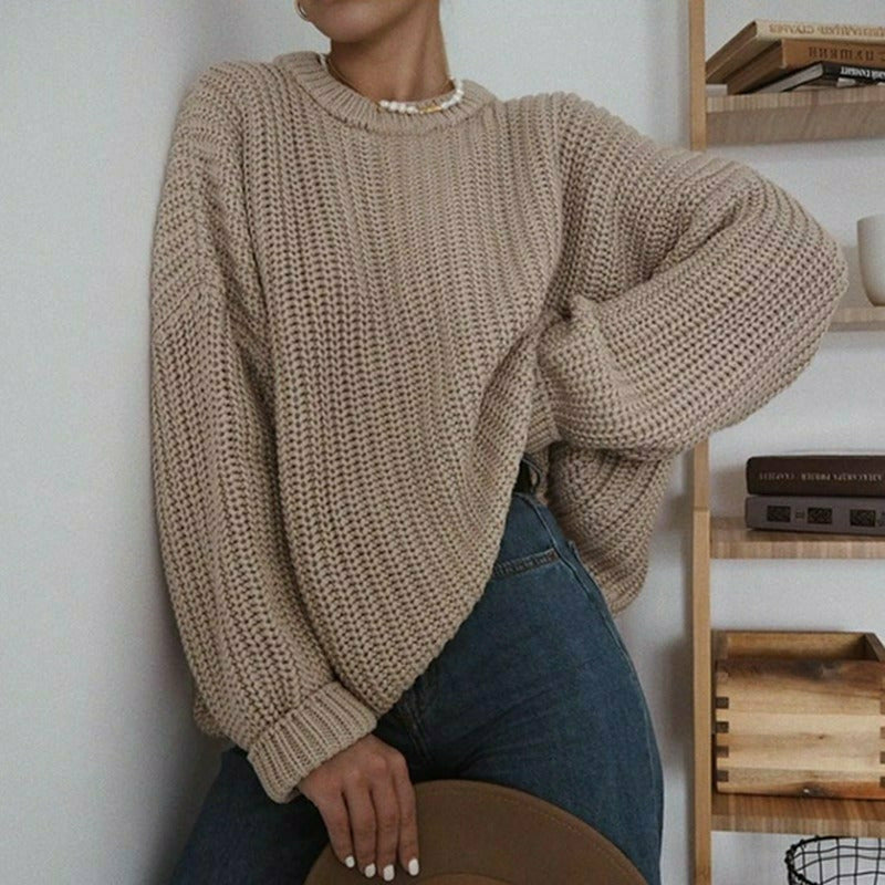 Streetwave Women Chunky Knit Pullover Soft Cotton Polyester Blend All Season Comfort Premium Craftsmanship