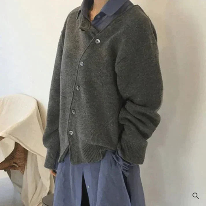 Street-Wave Cardigan For Women Soft Knit Button Front Cozy Spring Layering Essential