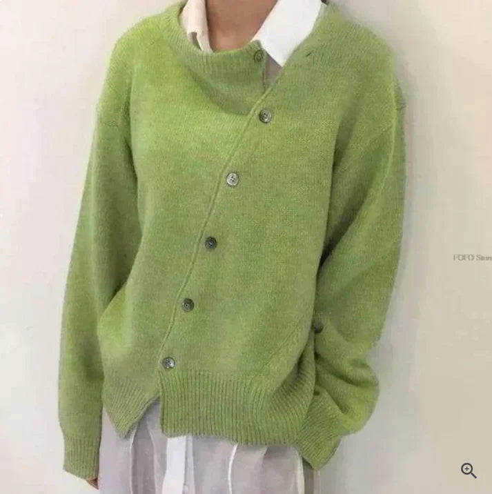 Street-Wave Cardigan For Women Soft Knit Button Front Cozy Spring Layering Essential