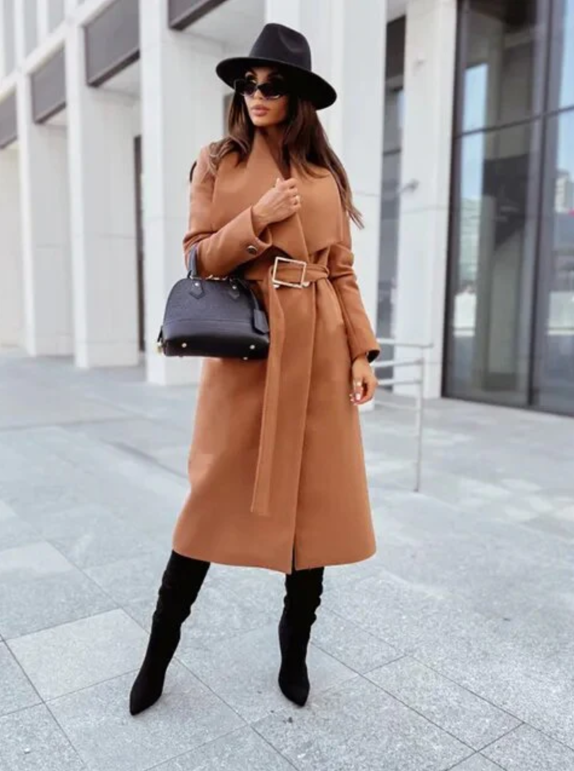 Street-Wave Beige Belted Trench Coat For Women With Premium Materials And Effortless Chic