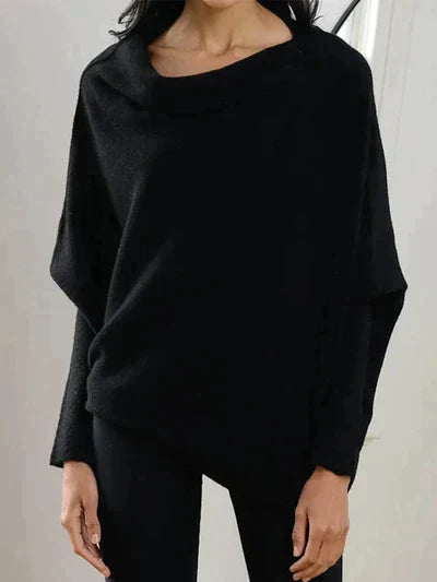 Street-wave Off Shoulder Knit Sweater For Women Cozy Everyday Style Modern Lounge Pullover