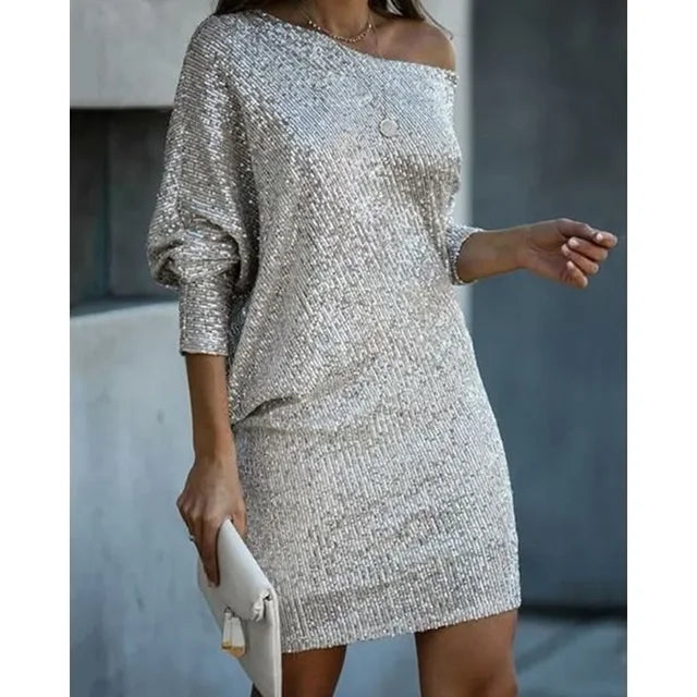 Street-Wave Aria Sequin Party Dress for Women Event-Ready Shine