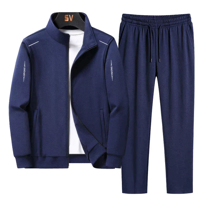 Oliver By Street Wave Mens Lightweight Zip Up Tracksuit Set For Travel