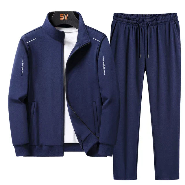 Street-Wave Men's Cotton Tracksuit Set Breathable For Spring Comfort