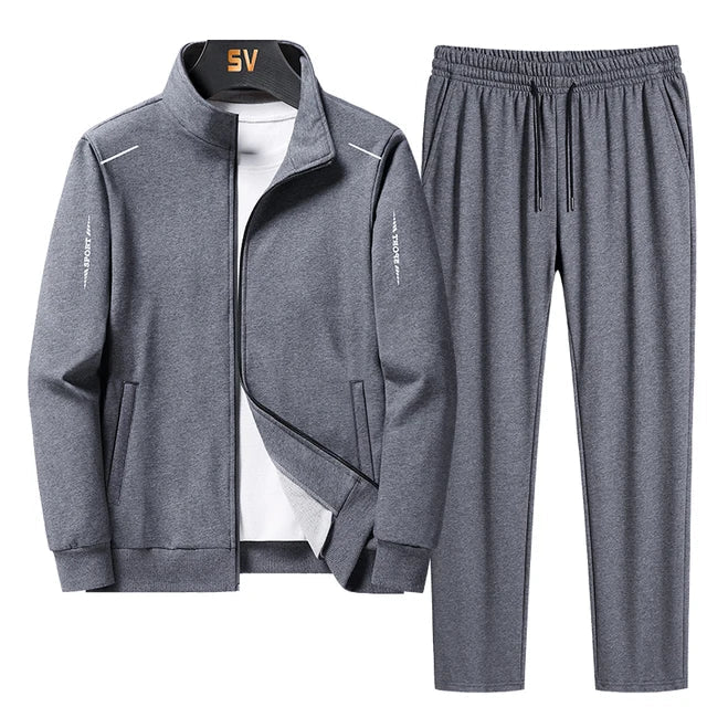 Street-Wave Men's Cotton Tracksuit Set Breathable For Spring Comfort