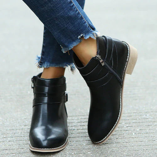Street-Wave Orthopedic Women's Ankle Boots With Support For All Day Comfort For Office And Evening Wear