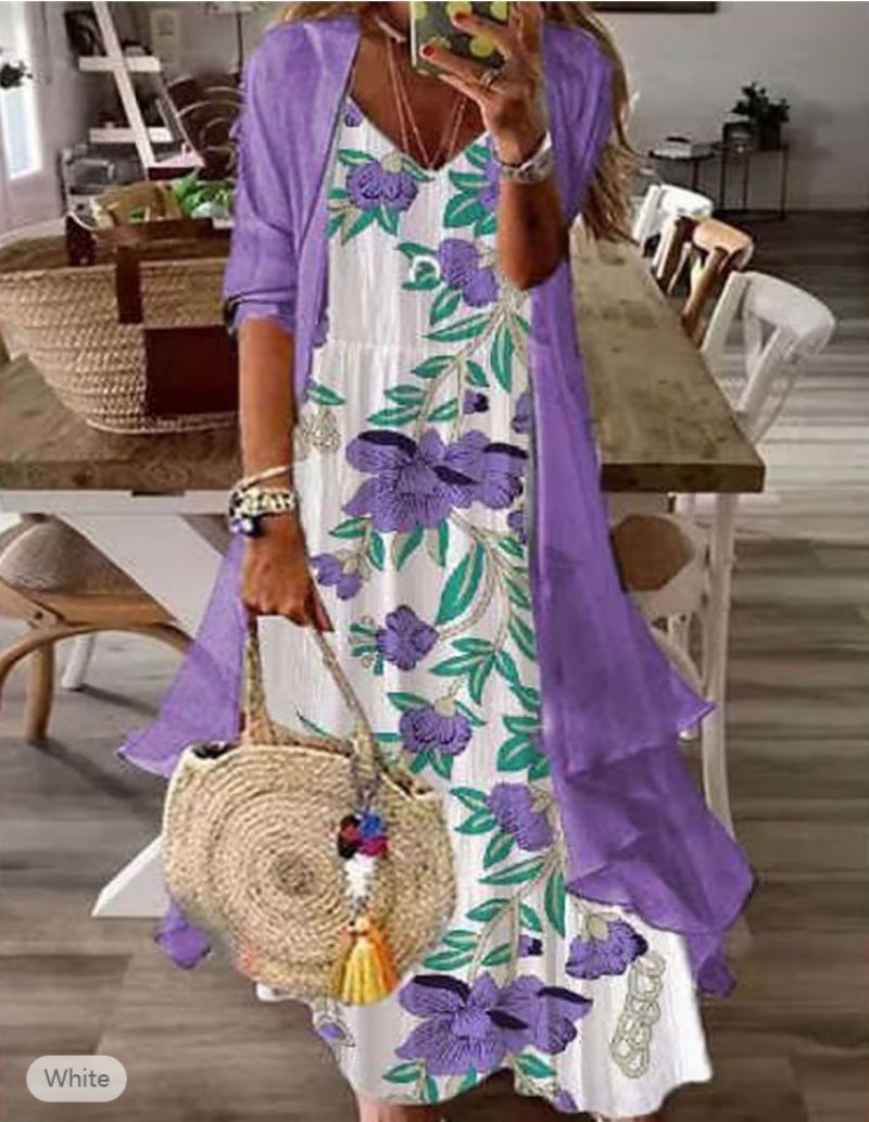 Floral Maxi Dress By MutualDropShopping Elegant For Women