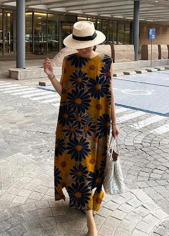 Bohemian Linen Dress Breathable One Size Street-Wave Women