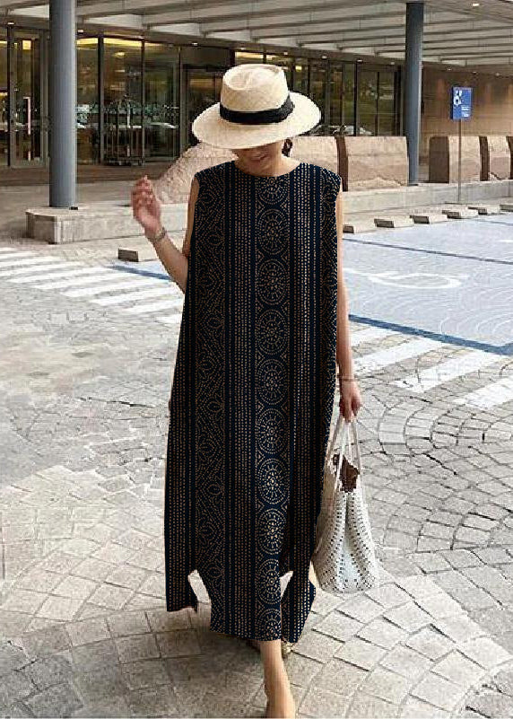Bohemian Linen Dress Breathable One Size Street-Wave Women