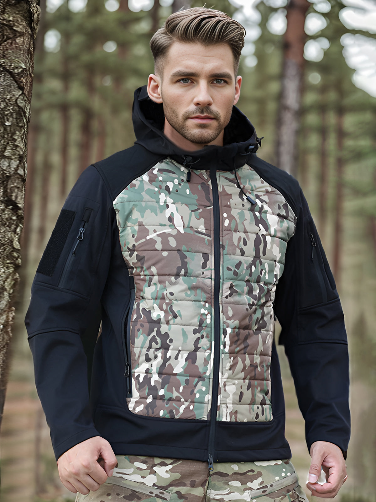 Street-wave Tactical Insulated Jacket for Men - Lightweight Warmth Packed Puffer With Compact Design