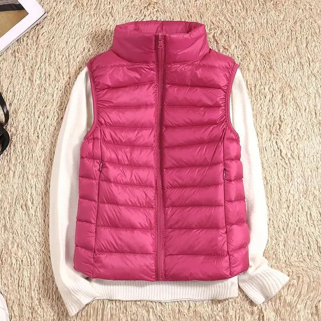 Street-wave Ultralight Womens Puffer Vest With Slim Fit Warmth For Layering And Everyday Outdoor Wear