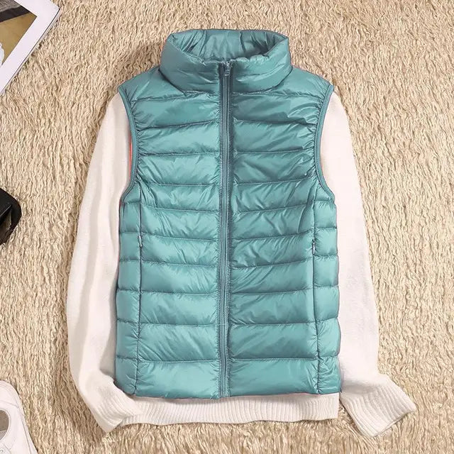 Street-wave Ultralight Womens Puffer Vest With Slim Fit Warmth For Layering And Everyday Outdoor Wear