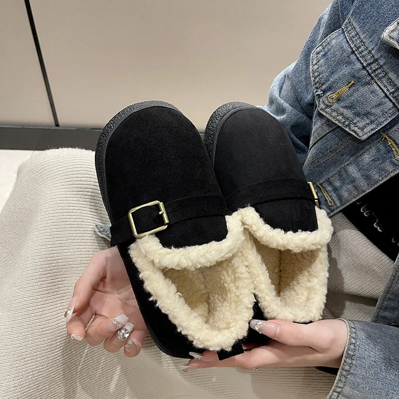 Street Wave Orthopedic Womens Winter Shoes With Warm Faux Shearling Lining For Women Who Stand All Day