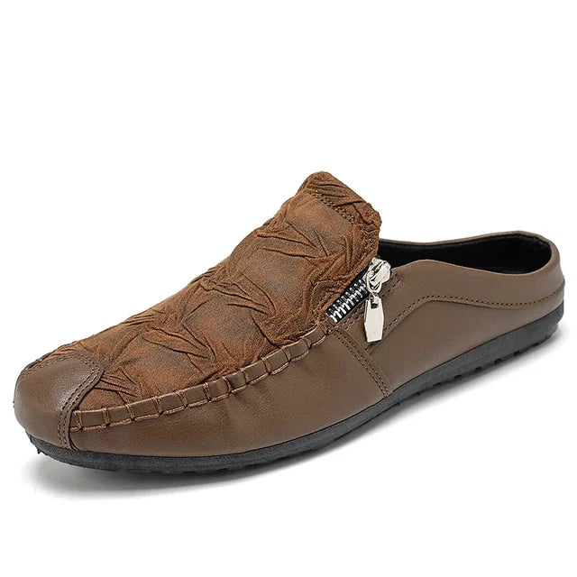 StilKönig Men's Leather Loafers Classic Lightweight Summer Slippers for Premium Comfort and Style