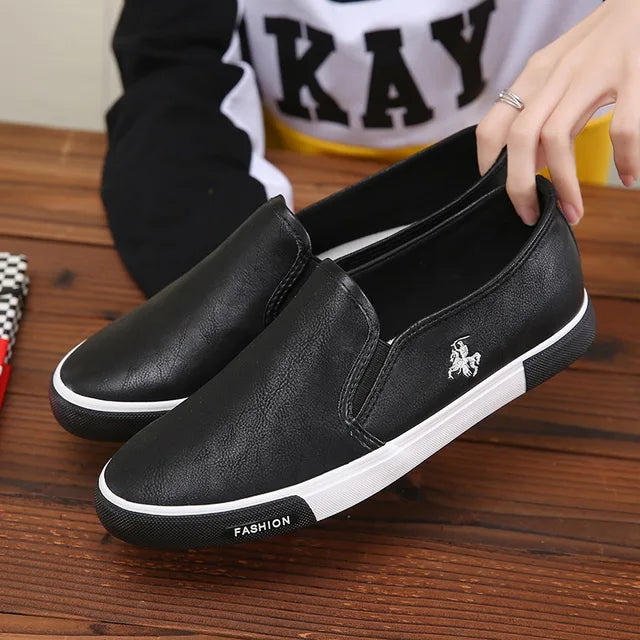 LuxLeather Men Leather Loafers By StyleMann Premium Comfort Slip On Shoes For Everyday Wear
