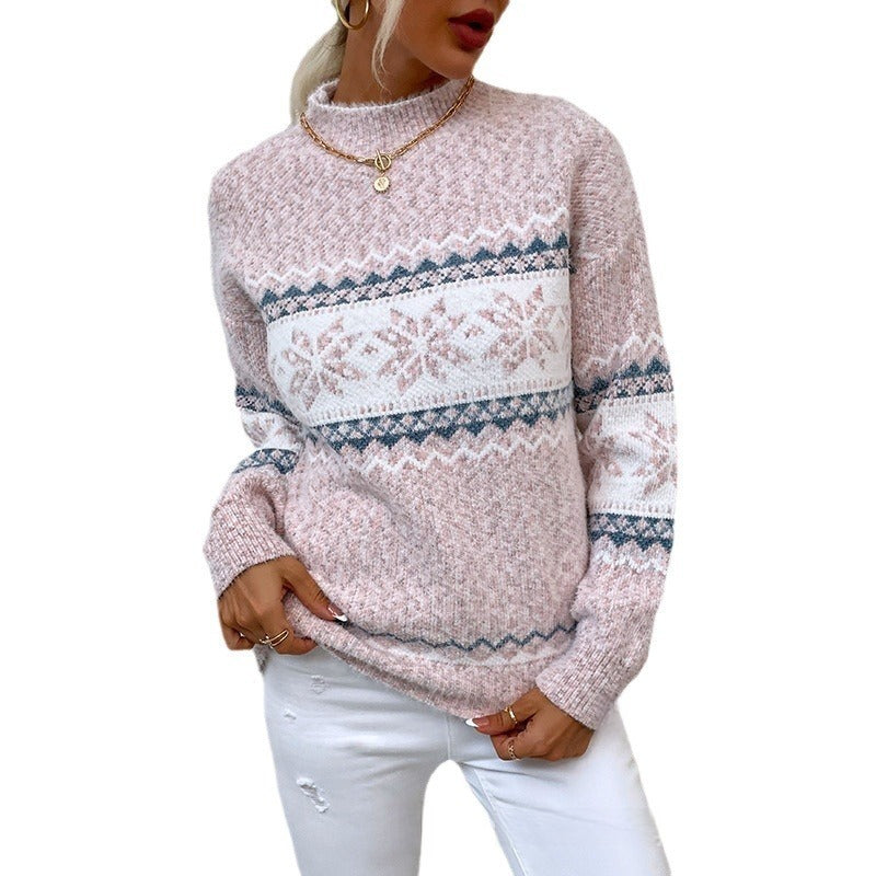 Christmas Knitwear Sweater For Women Cozy Holiday Winter Knit MutualDropShopping