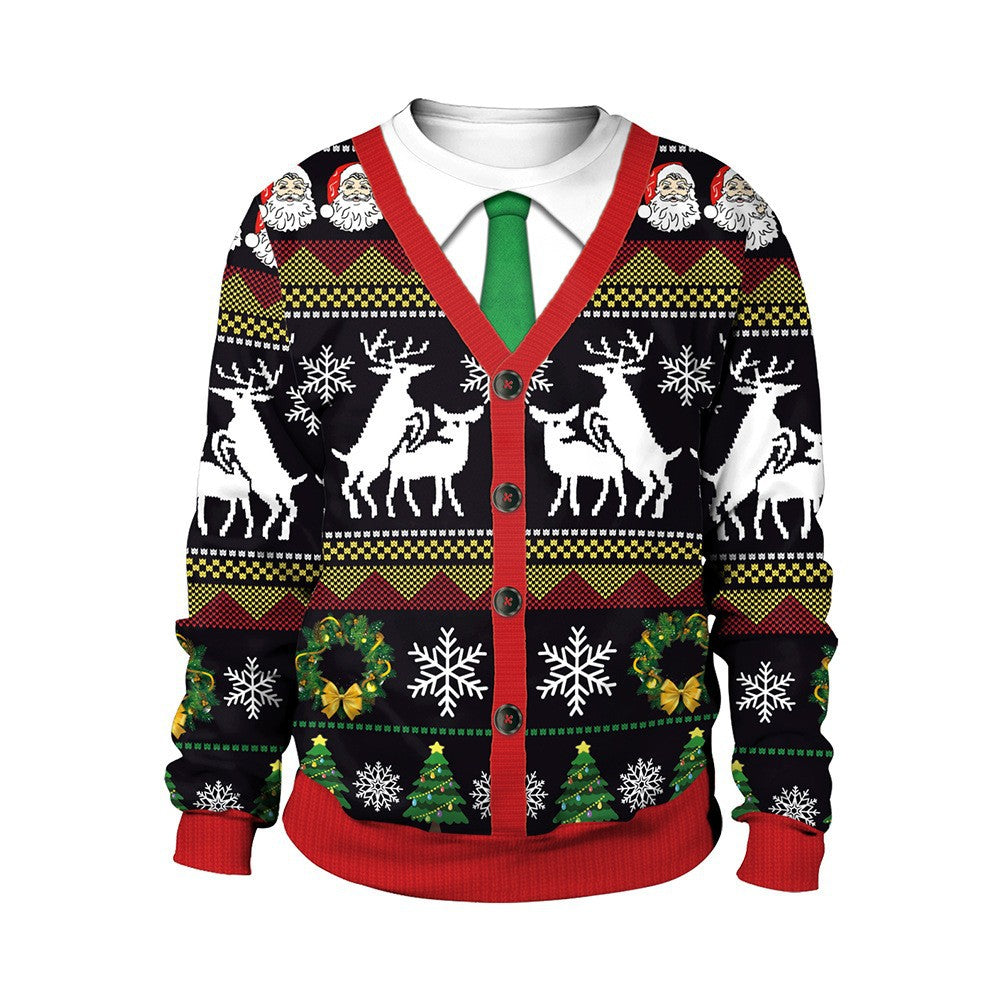 Christmas Crewneck Sweatshirt Unisex 3D Print Cozy Festive