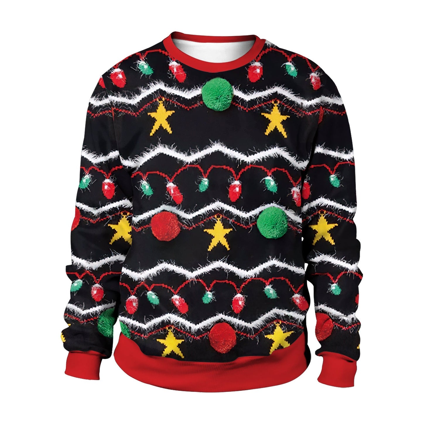 Christmas Crewneck Sweatshirt Unisex 3D Print Cozy Festive