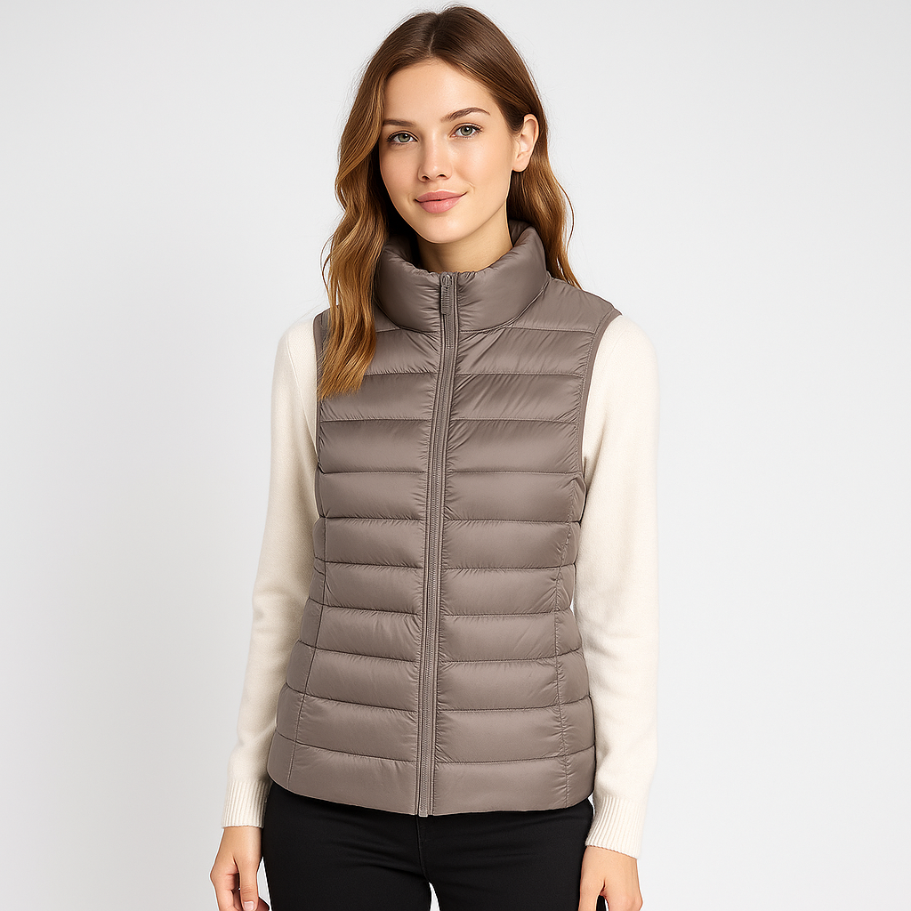 Street Wave Lightweight Quilted Vest For Women With Soft Insulation And Cozy Warmth