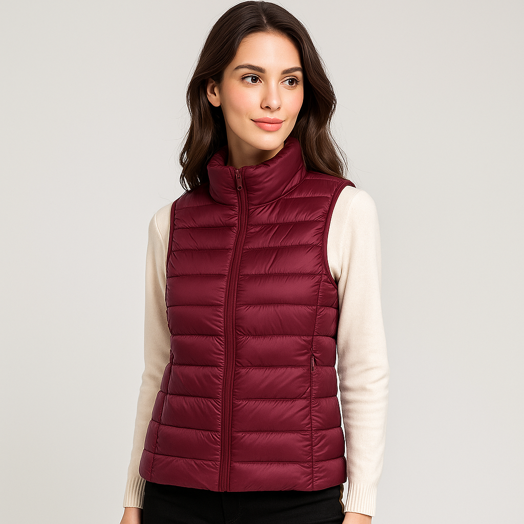 Street Wave Lightweight Quilted Vest For Women With Soft Insulation And Cozy Warmth