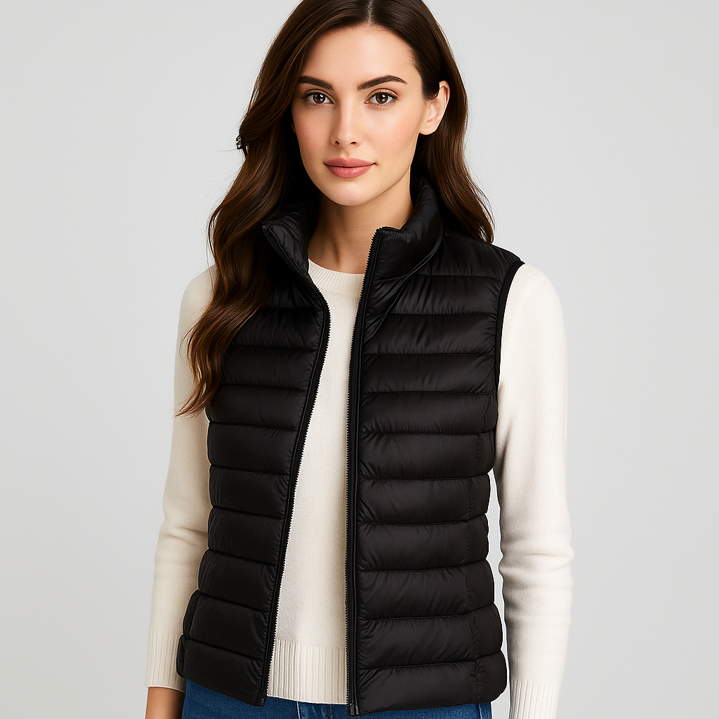 Street Wave Lightweight Quilted Vest For Women With Soft Insulation And Cozy Warmth