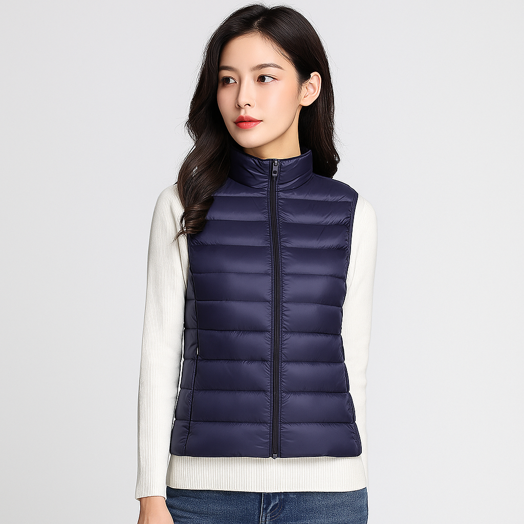 Street Wave Lightweight Quilted Vest For Women With Soft Insulation And Cozy Warmth