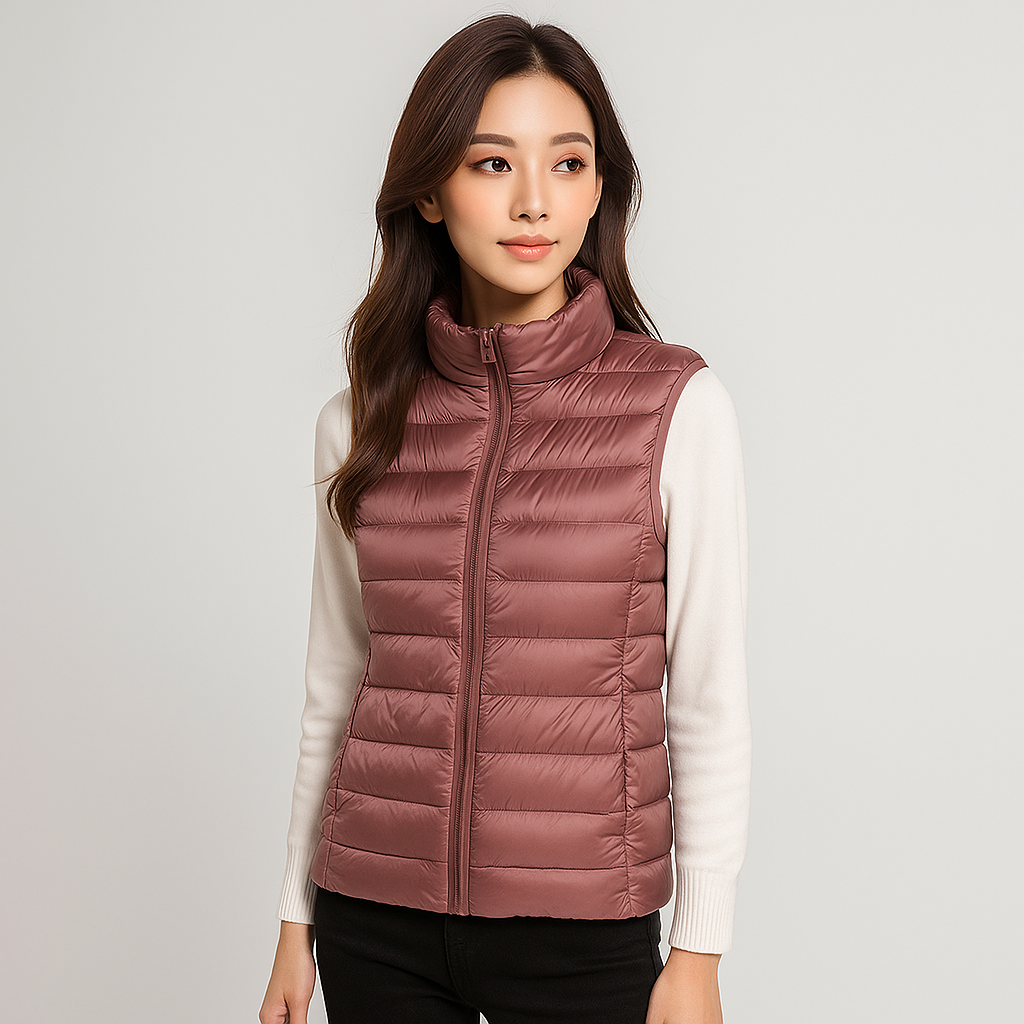 Street Wave Lightweight Quilted Vest For Women With Soft Insulation And Cozy Warmth