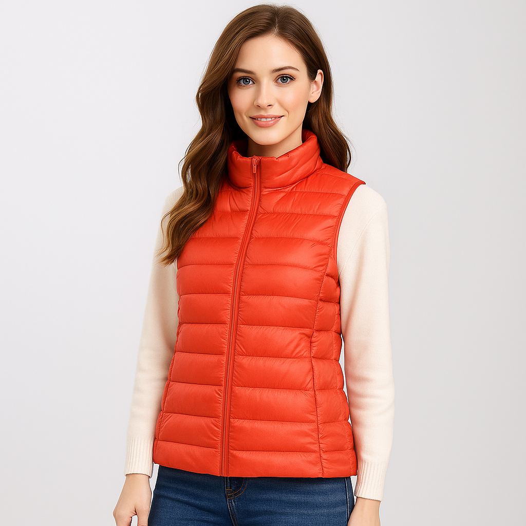 Street Wave Lightweight Quilted Vest For Women With Soft Insulation And Cozy Warmth